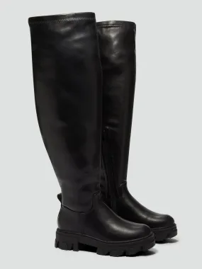 Belinda Over-The-Knee Lug Sole Boots