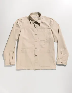 BKT15 Shirt Jacket in Crisp Cotton - Sand