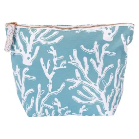 Cerulean Sea Coral Large Relaxed Pouch