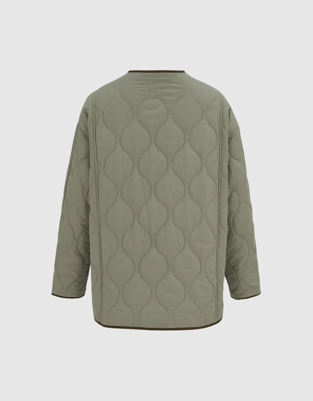 Combination Quilted Puffer Jacket