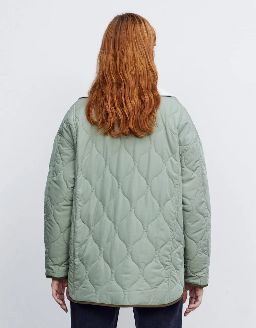 Combination Quilted Puffer Jacket