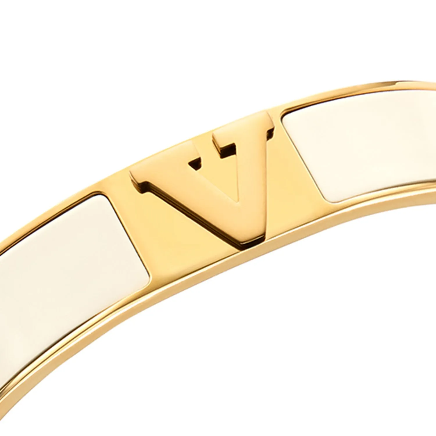 Icon Initial Bangle (Gold)