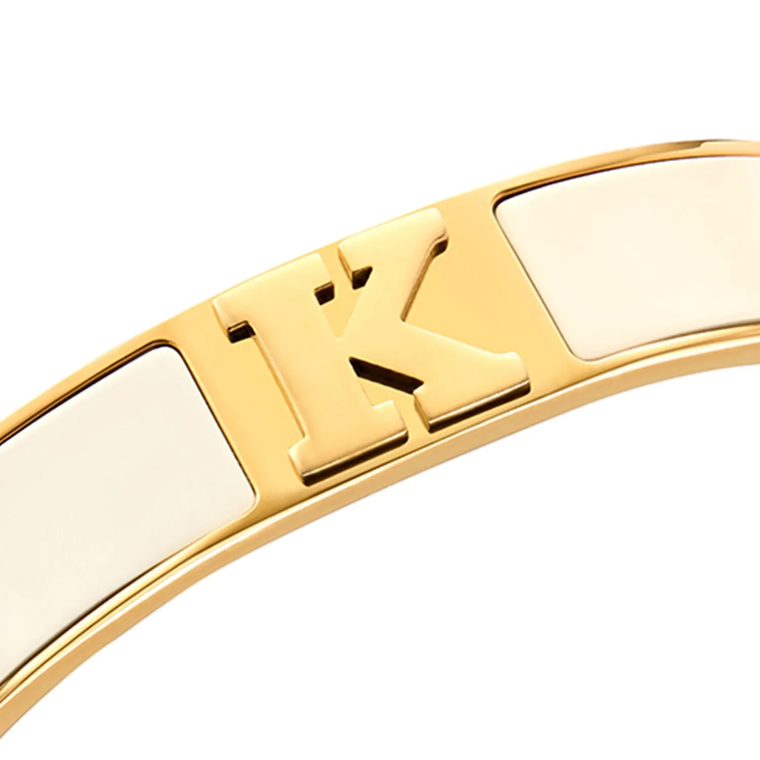 Icon Initial Bangle (Gold)