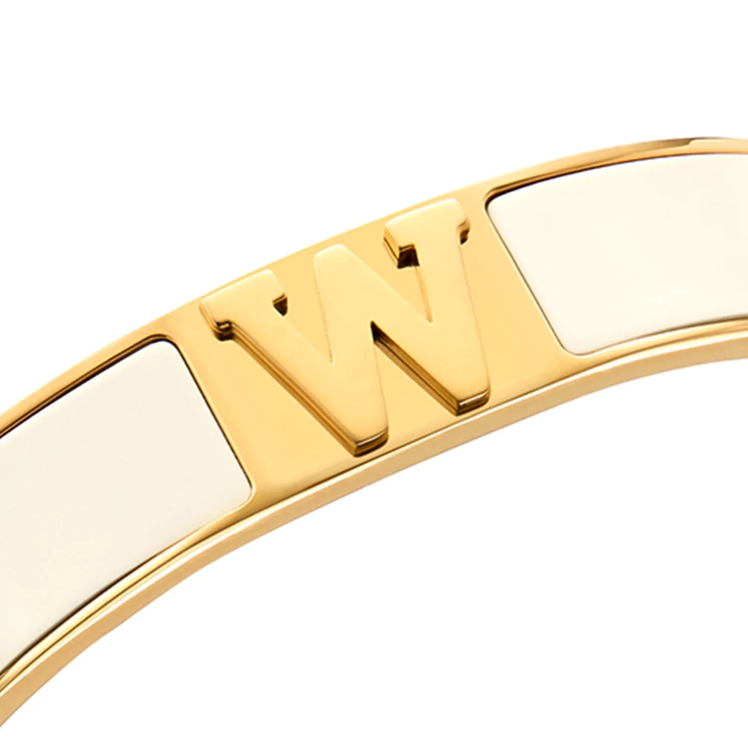 Icon Initial Bangle (Gold)