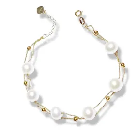 #LoveLVNA | 18K Rose Double Layer HOPE Pearl Bracelet