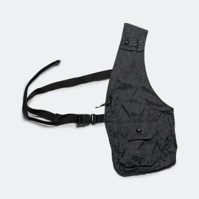 Shoulder Vest - Black Polyfiber Polka Dot