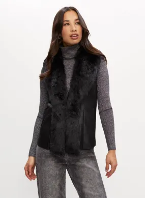 Sleeveless Faux Fur Jacket