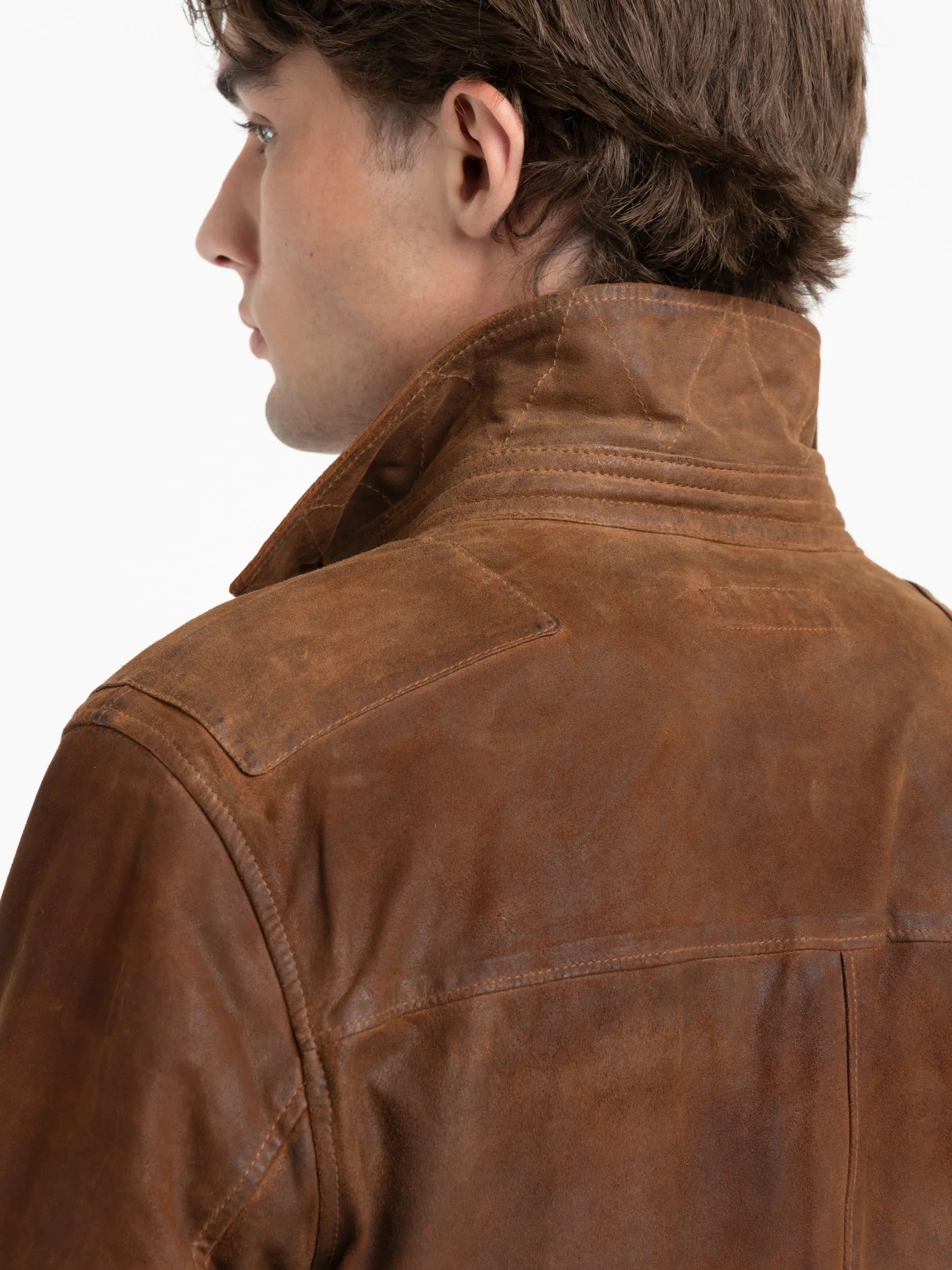 Smith Brown Suede Shirt Jacket